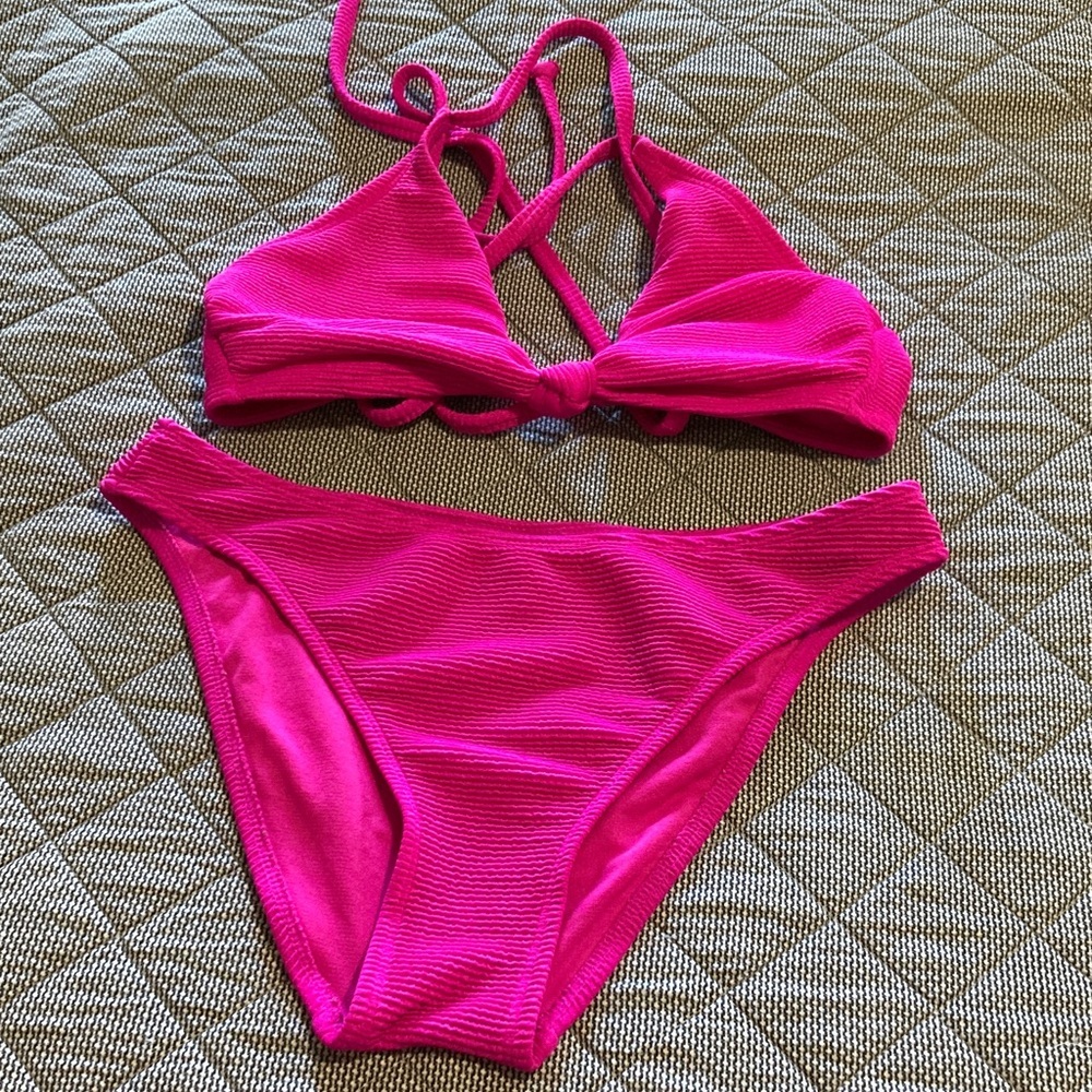 No Boundaries Bright Pink Swimwear